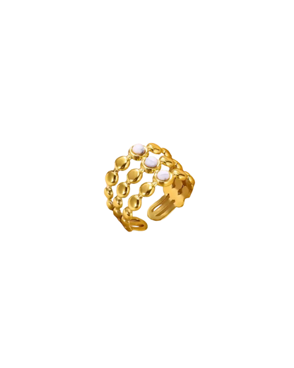 Golden Gleam Stainless Ring