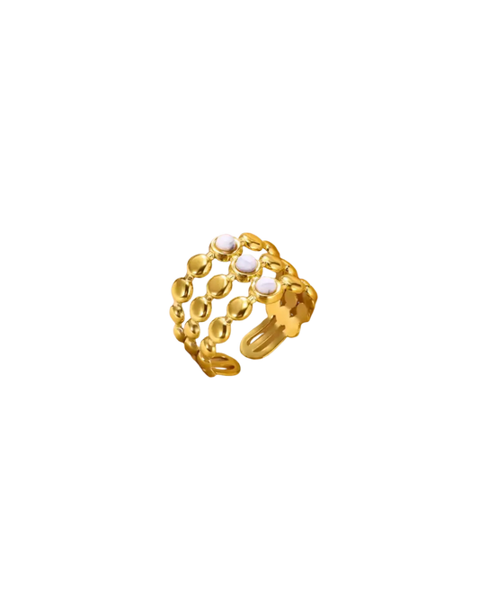 Golden Gleam Stainless Ring