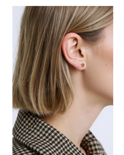 Golden Braided Stainless Steel Hoops