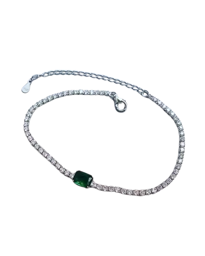 Emerald Frost Tennis Bracelet