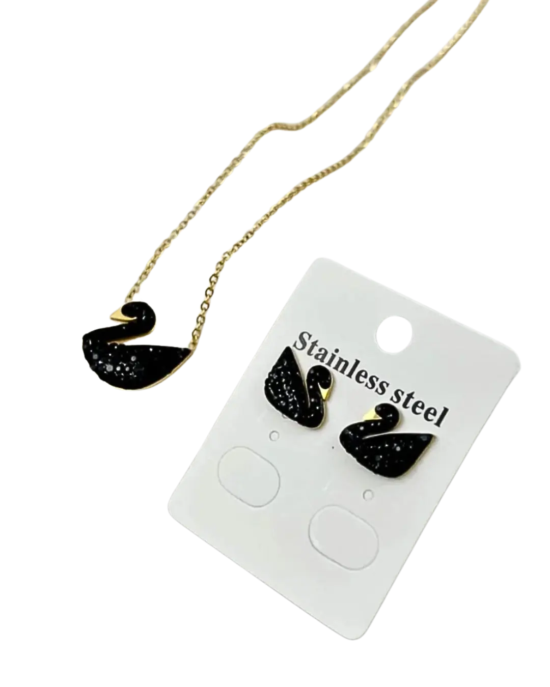 Black Swan Charm Set