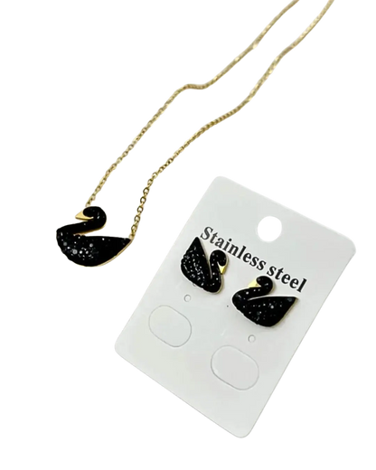 Black Swan Charm Set