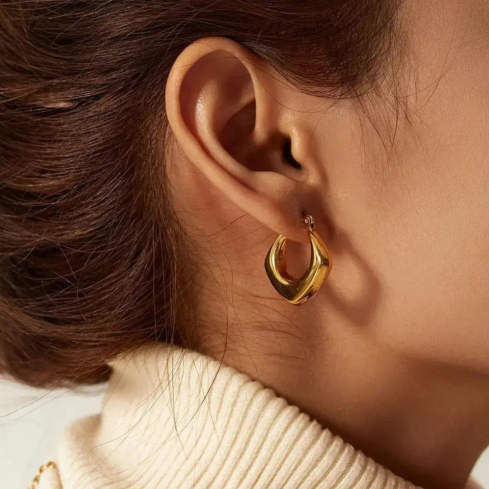 Hollow Hoop Earrings