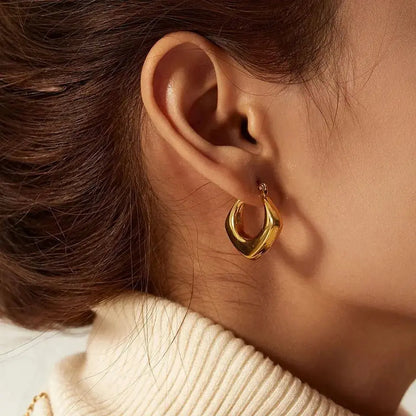 Hollow Hoop Earrings