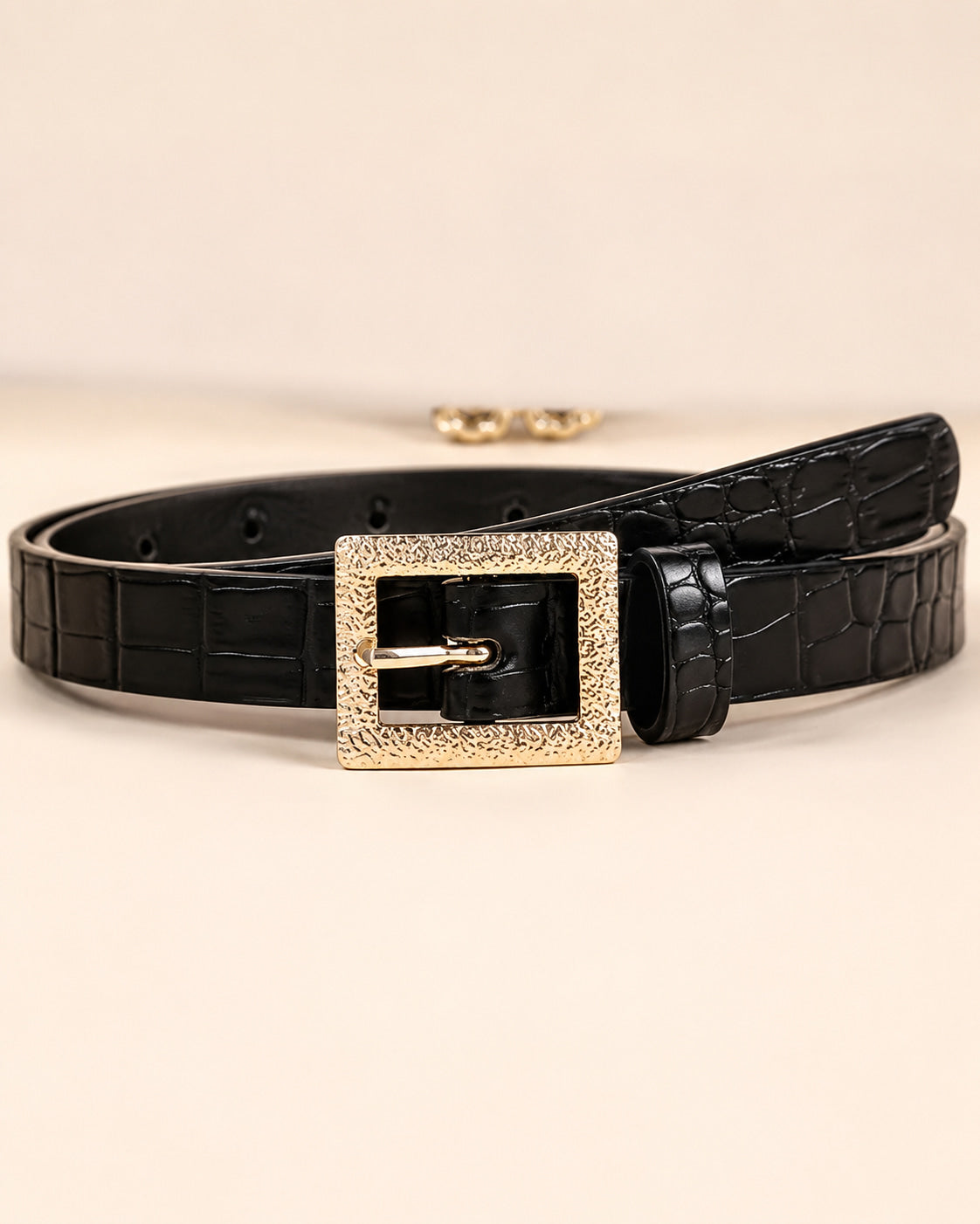 Black Croc Belt