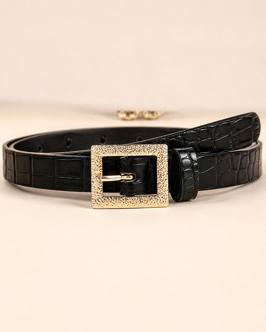Black Croc Belt