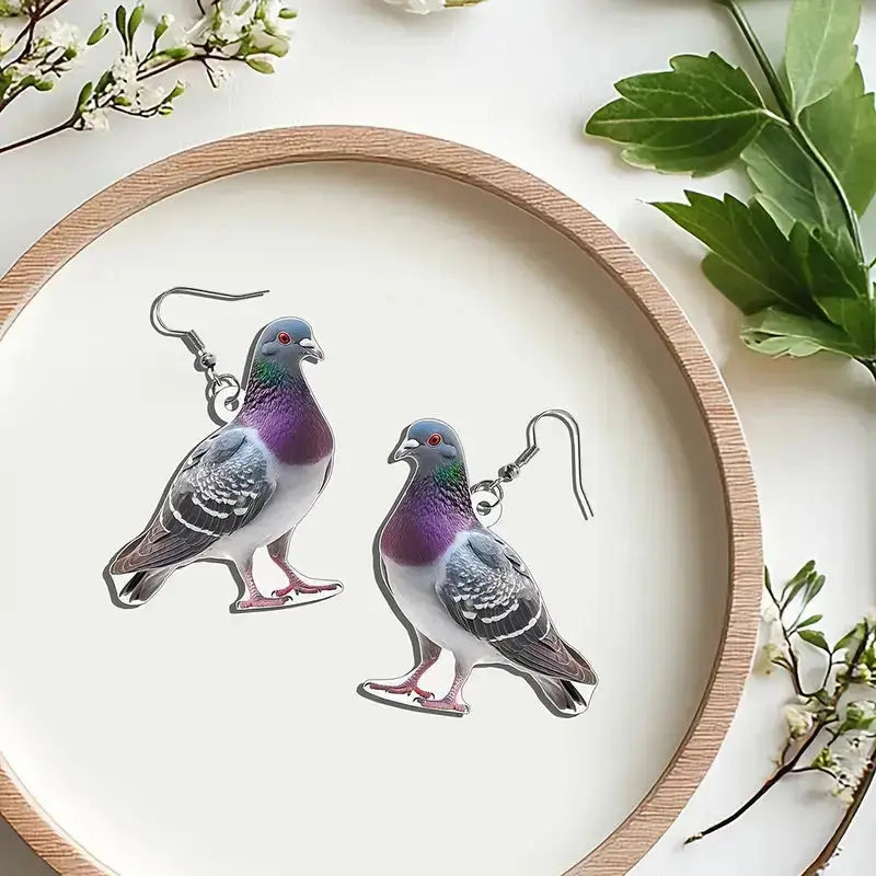 Pigeon Earrings