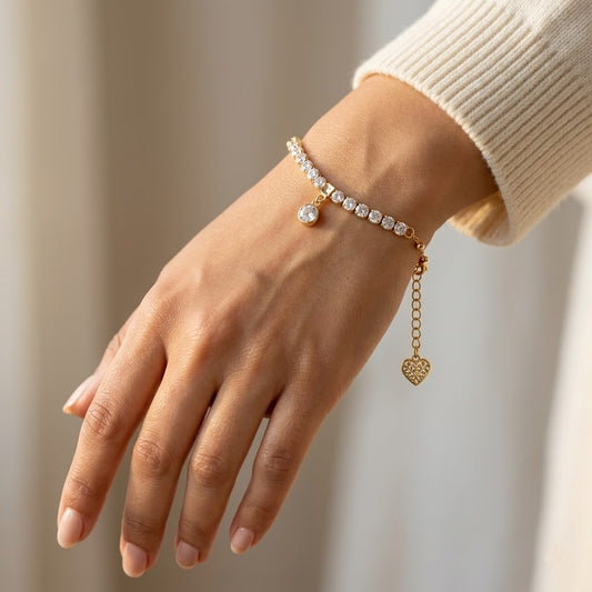 Zircon Chain Bracelet