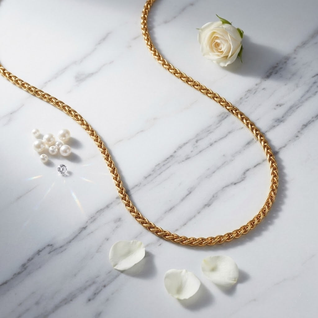 Classic Wheat Chain Necklace