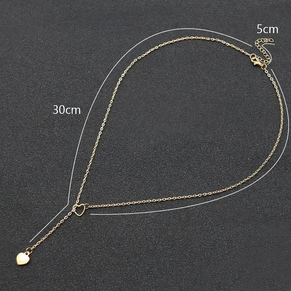 Heart Lariat Necklace