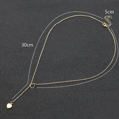 Heart Lariat Necklace