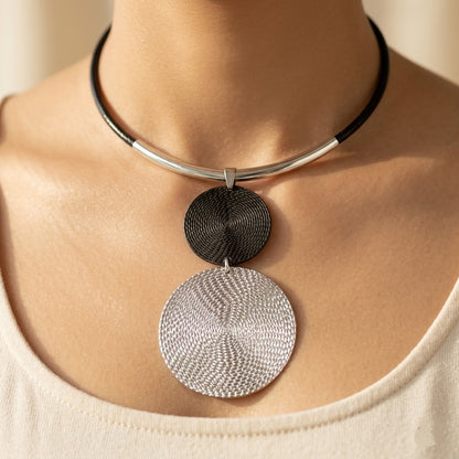 Retro Block Necklace
