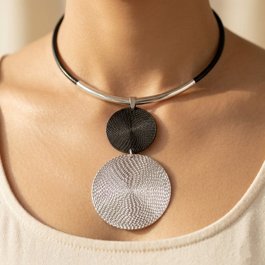Retro Block Necklace