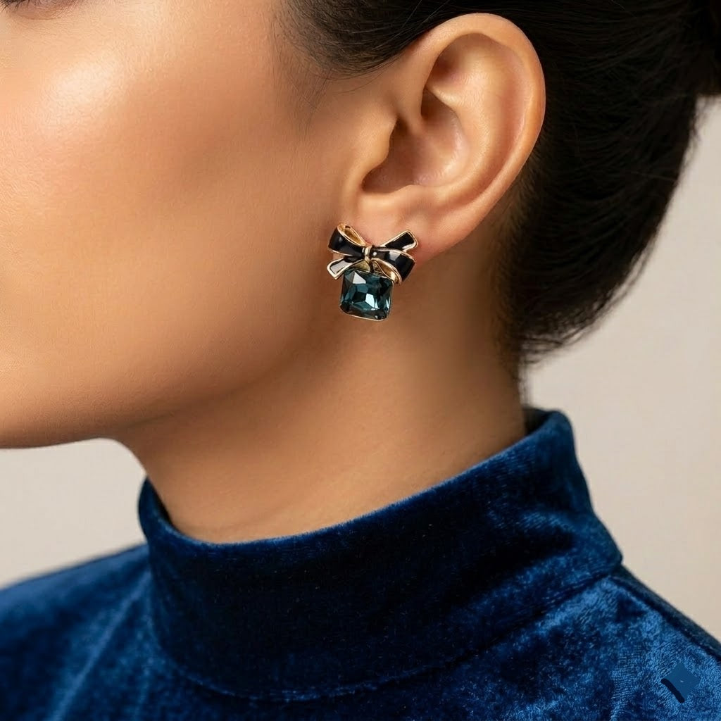 Crystal Square Earrings