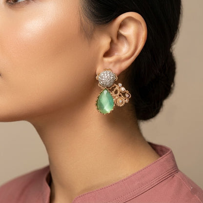Gold toned earrings