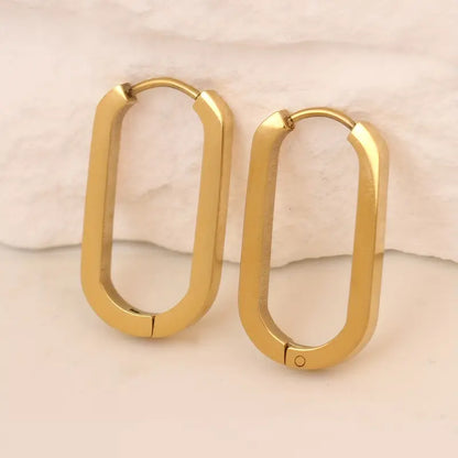 U Shape Hoop Earrings