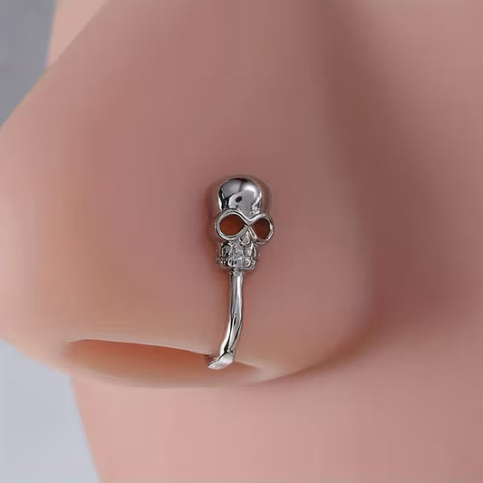 Skull Nose Ring