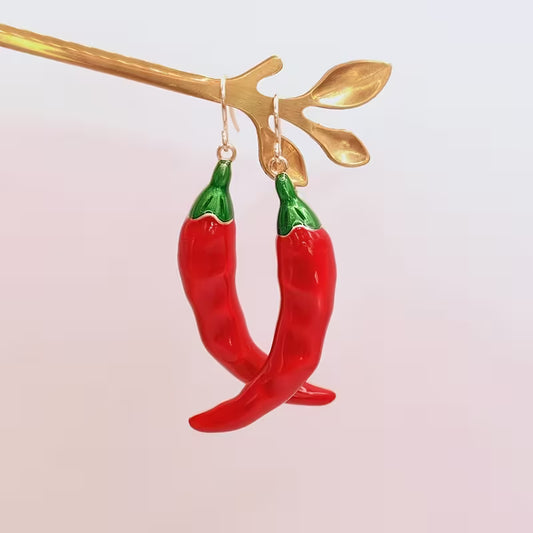 Chili Peppers Ear Studs