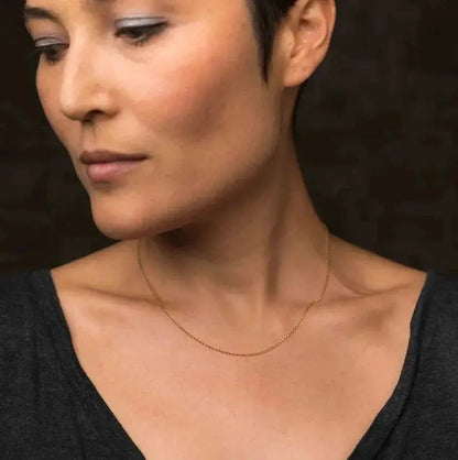 Rose Gold Rolo Chain Necklace