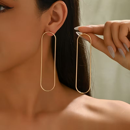 Circle Long Earrings