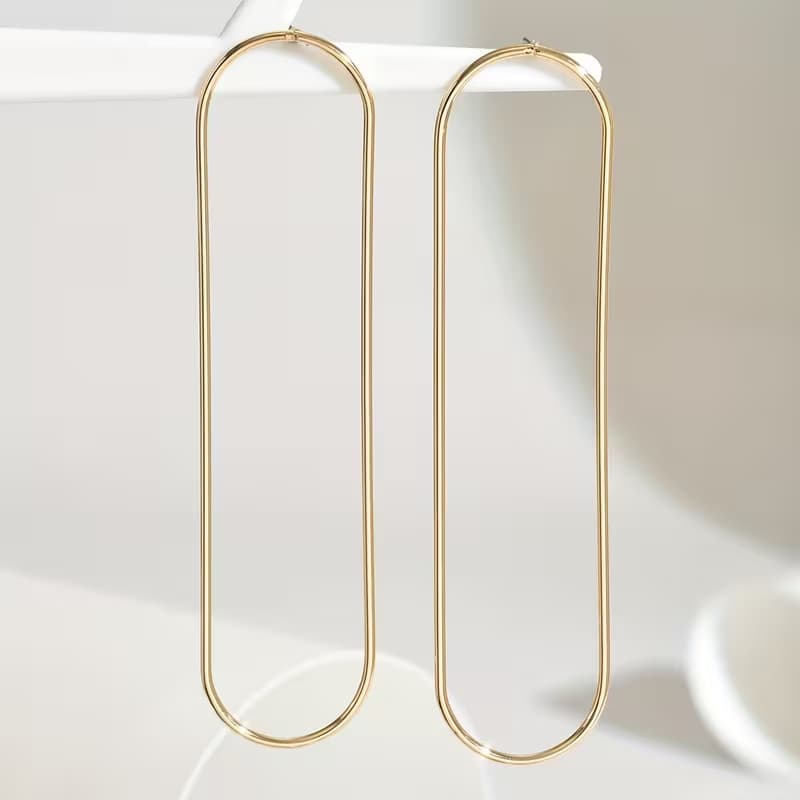 Circle Long Earrings