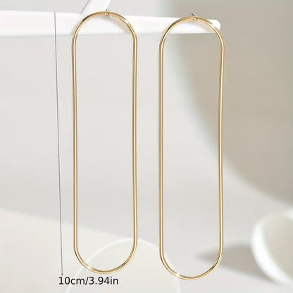 Circle Long Earrings