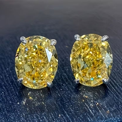 Classic Oval Stud Earrings