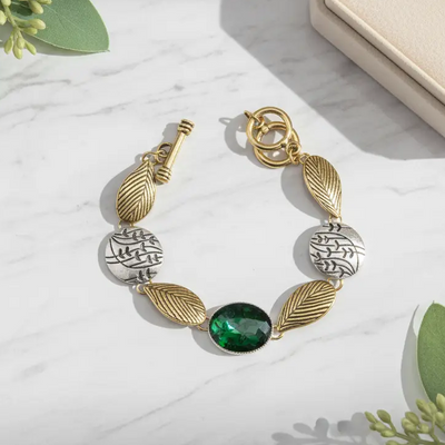 Vintage Leaf Design Bracelet