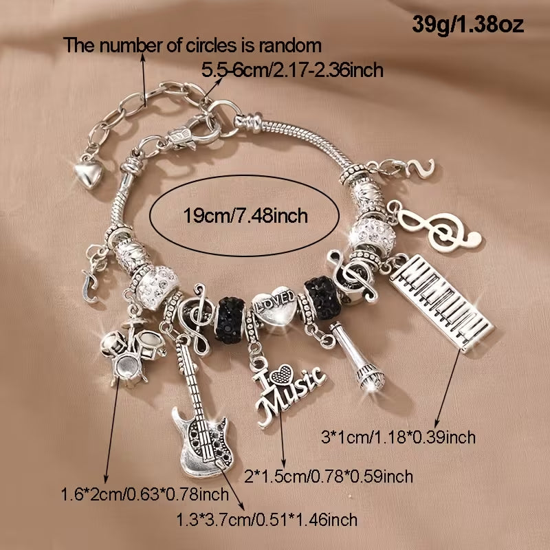Music Charm Bracelet