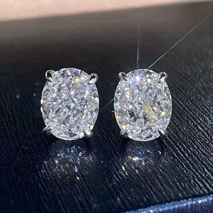 Classic Oval Stud Earrings