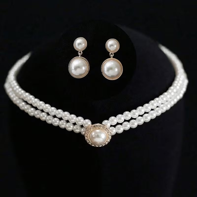 Royal Pearl Choker Set