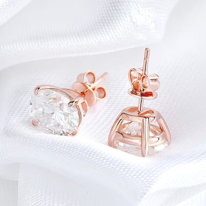 Classic Oval Stud Earrings