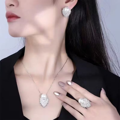 Pearl Fan Halo Set