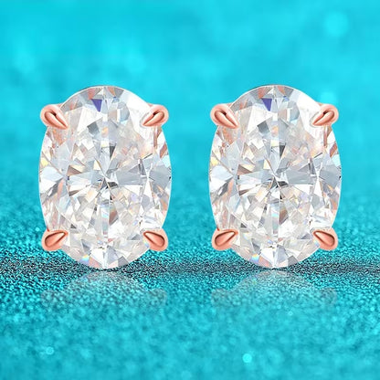 Classic Oval Stud Earrings