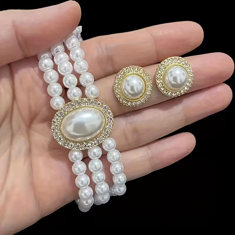 Triple Strand Choker Set