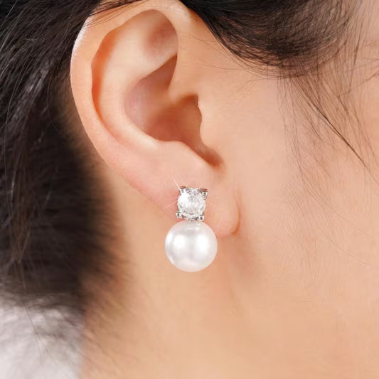 Pearl & Crystal Pendant Set