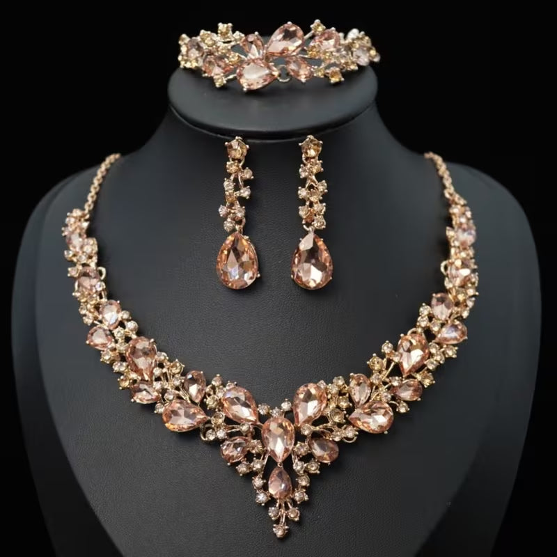Champagne Blossom Bridal Set