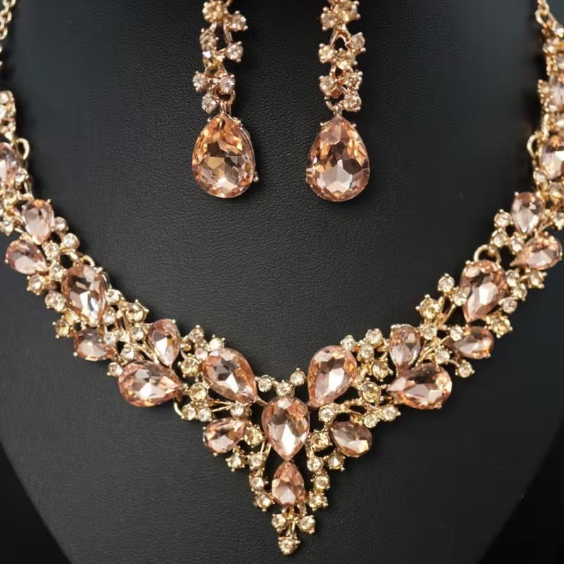 Champagne Blossom Bridal Set
