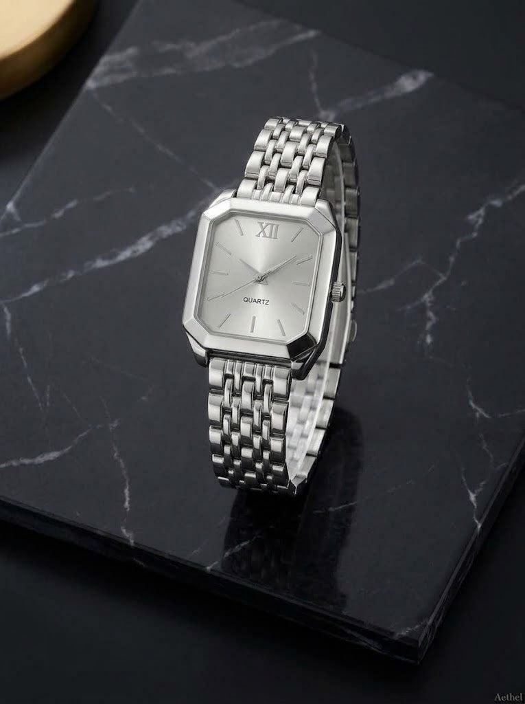 Silver Essentials Watch Set