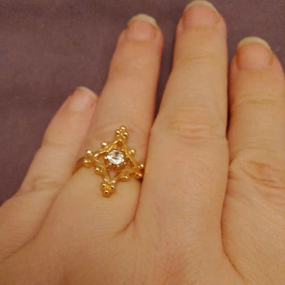 Four Pointed Star Ring